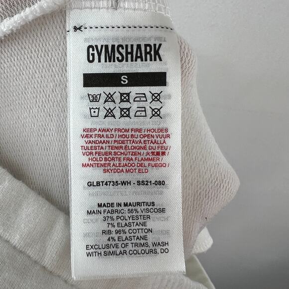 Gymshark Pippa White Training Jogger Pants Stretch High Rise Tapered Leg Small S - Picture 7 of 8